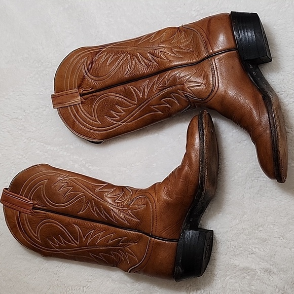 Tony Lama Vintage Western Boots Black Label Womens 6.5 B - Picture 11 of 17